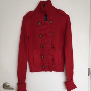 American Eagle military style sweater, size small